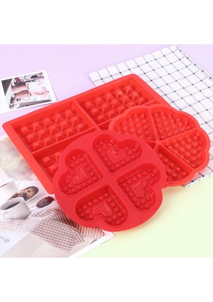 Açık Yeşil Tarzı Silikon Waffle Kalıbı Çikolatalı Waffle Kalıbı Yapışmaz Silikon Waffle Makineleri Bakeware Seti Mutfak Kek Pişirme Aksesuarları (Yurt Dışından) fiyatları