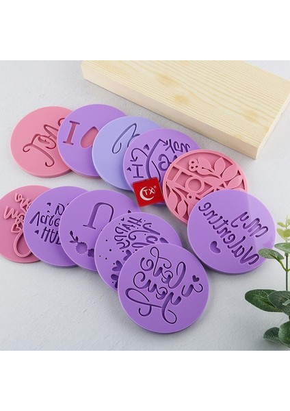 No.2 Tarzı Sevgililer Günü Kurabiye Kabartmalı Damga Düğün Parti Aşk Kurabiye Kalıbı Fondan Şeker Dıy Kek Dekorasyon Araçları Pişirme Malzemeleri 8cm (Yurt Dışından) modelleri