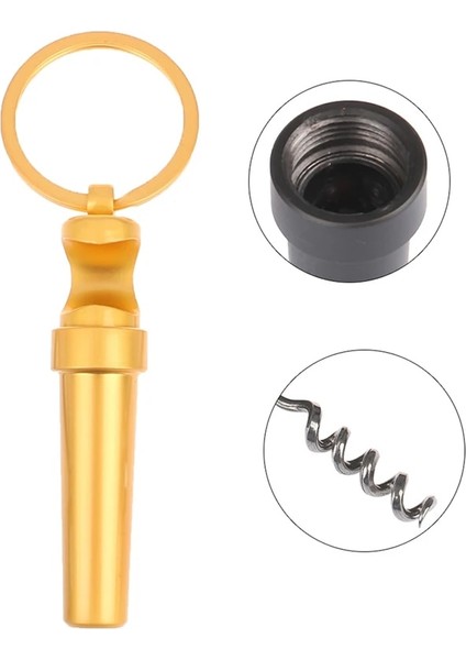 Sarı Stil Çinko Alaşım 3 1 Şişe Açacağı Anahtarlık Açık Taşınabilir Mini Şarap Bira Konservesi Açacağı Ahşap Tirbuşon Mutfak Çok Fonksiyonlu Araçları (Yurt Dışından) modelleri