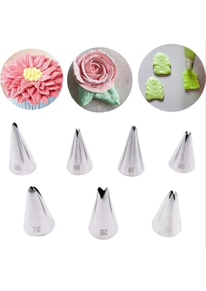 7 Adet Tarzı Et Yaprak Pasta Ipuçları Paslanmaz Çelik Buzlanma G Nozullar Yapraklar Metal Kek Krema Dekorasyon Kalıp Cupcake Pasta Araçları (Yurt Dışından) fiyatları