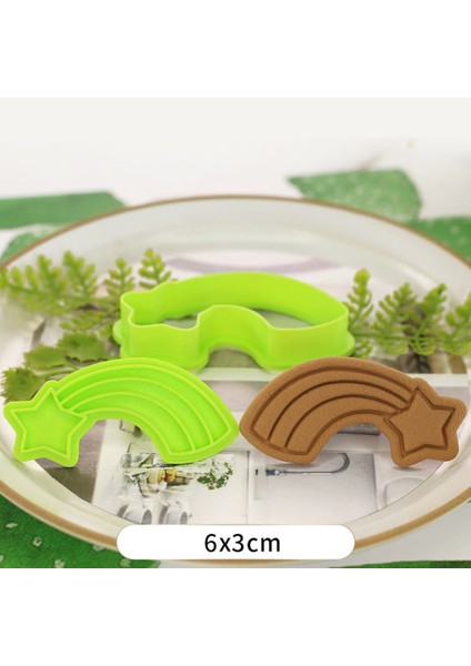 Meteor Tarzı Ute Unicorn Kurabiye Kesiciler Karikatür Bisküvi Kalıp Kek Dekorasyon Damgası Mutfak Pişirme Aracı (Yurt Dışından)