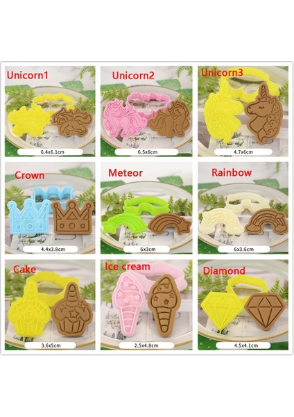 Meteor Tarzı Ute Unicorn Kurabiye Kesiciler Karikatür Bisküvi Kalıp Kek Dekorasyon Damgası Mutfak Pişirme Aracı (Yurt Dışından) indirimleri