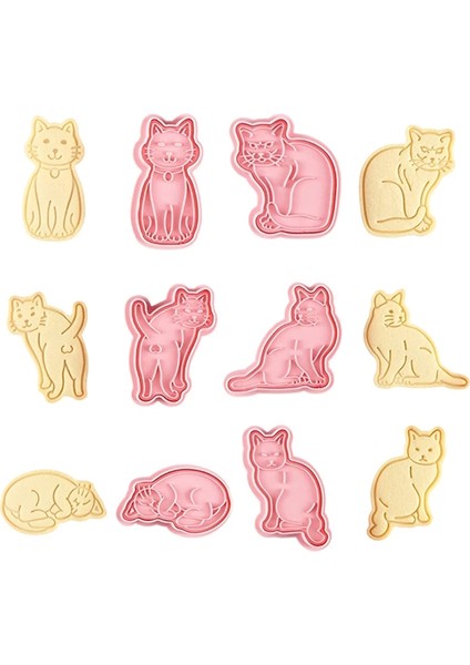 6 Adet Köpek Stili Et 3D Kedi Köpek Bakeware Kurabiye Kalıbı Bisküvi Kalıbı Dıy Karikatür Basın Pişirme Kalıp Doğum Günü Noel Kurabiye Araçları Hediye (Yurt Dışından) fırsatları