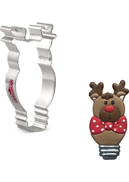 Geyik Tarzı Kenıao Noel Tek Kurabiye Kesici - Kış Bisküvi Fondan Ekmek Sandviç Kalıbı - Paslanmaz Çelik - Janka Tarafından (Yurt Dışından)