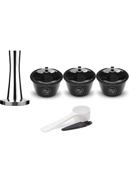 3siyah Kupa 1 Dış Müdahale Stili Crema Versiyonu 3. Nesil Dolce Gusto Kahve Kapsül Filtreleri Fincan Doldurulabilir Yeniden Kullanılabilir Kahve Damlatıcı Çay Sepetleri (Yurt Dışından)