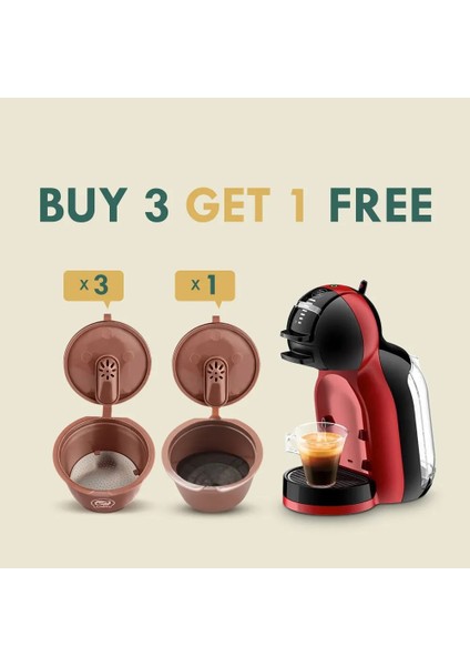 3siyah Kupa 1 Dış Müdahale Stili Crema Versiyonu 3. Nesil Dolce Gusto Kahve Kapsül Filtreleri Fincan Doldurulabilir Yeniden Kullanılabilir Kahve Damlatıcı Çay Sepetleri (Yurt Dışından) indirimleri