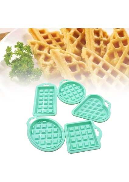 Pembe Tarzı 5 Adet Yapışmaz Gıda Sınıfı Silikon Kek Bisküvi Waffle Kalıp Bakeware Pişirme Aracı Dayanıklı Pratik Bakeware (Yurt Dışından) indirimleri