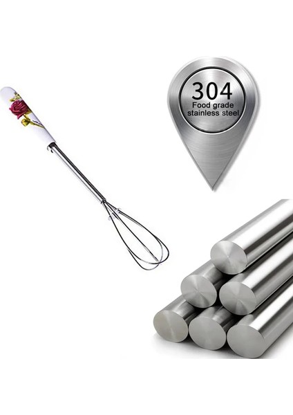 Beyaz Stil Mini Yumurta Çırpıcı El Küçük Çırpma Kahvesüt Köpürtücü Çırpma Tel Kırbaç Mini Balon Çırpma Pişirme Metal Yumurta Aracı Pişirme (Yurt Dışından) fırsatları
