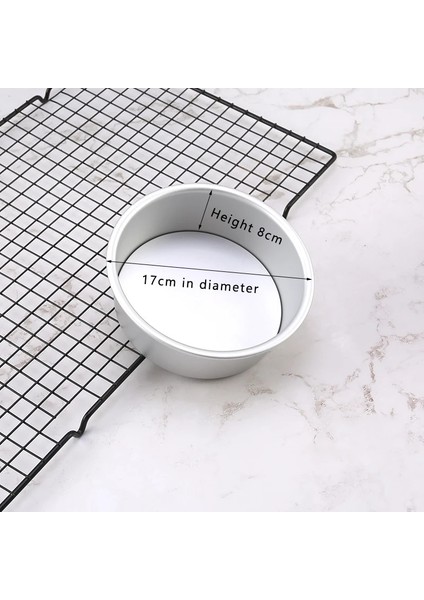 6 Inç Tarzı Tam Boy Yuvarlak Eloksallı Alüminyum Kek Kalıbı Seti Çıkarılabilir Taban Yapışmaz Cheesecake Pişirme Tavaları Düğün Doğum Günü Partisi Için Uygun (Yurt Dışından)