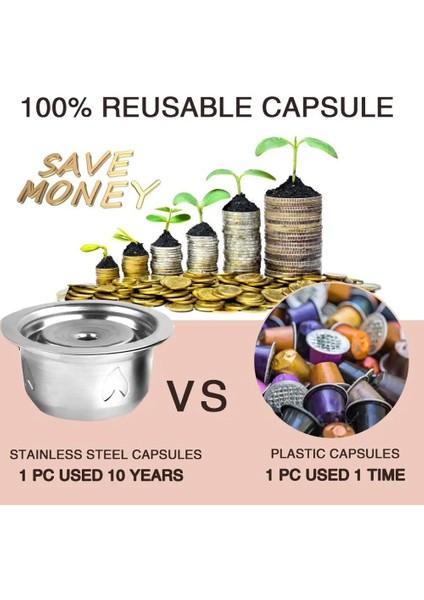 Menekşe Tarzı 230ML Icafilasıcafilas Stianless Çelik Yeniden Kullanılabilir Büyük Cup Nespresso Vertuo Kahve Kapsül Filtresi Espresso Vertuoline (Yurt Dışından) indirimleri