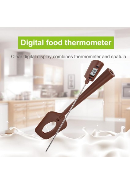 Kumral Tarzı Çikolata Termometre Mutfak Dijital Pişirme Gıda Probu Elektronik Şeker Pişirme Araçları Sıcaklık Ölçer Ölçer Aracı Kaşık (Yurt Dışından) fiyatları