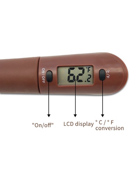 Kumral Tarzı Çikolata Termometre Mutfak Dijital Pişirme Gıda Probu Elektronik Şeker Pişirme Araçları Sıcaklık Ölçer Ölçer Aracı Kaşık (Yurt Dışından) modelleri