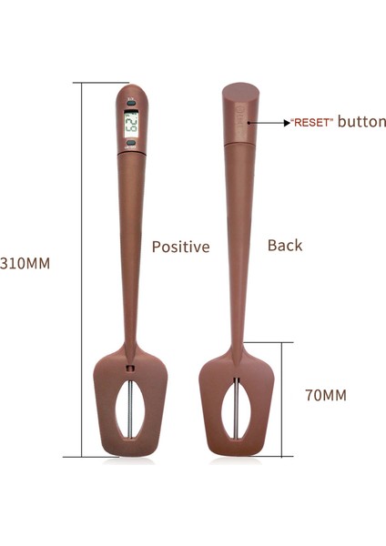 Kumral Tarzı Çikolata Termometre Mutfak Dijital Pişirme Gıda Probu Elektronik Şeker Pişirme Araçları Sıcaklık Ölçer Ölçer Aracı Kaşık (Yurt Dışından) indirimleri