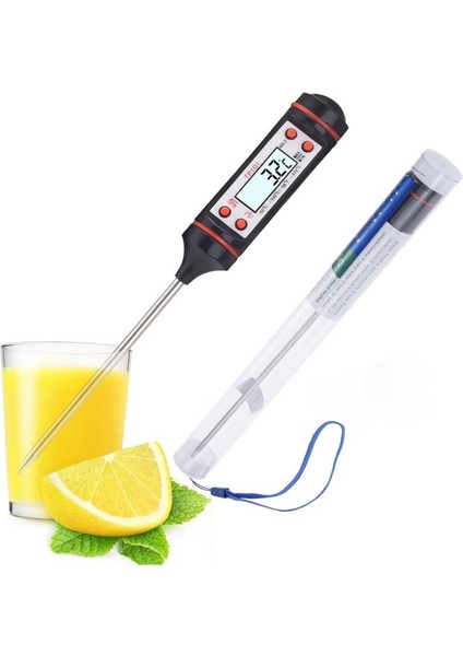 Siyah Stil Dijital Gıda Termometresi Isı Sensörü Ölçüm Ölçer Kalem Et Kek Kızartma Su Süt Yağı Sıvı Probu Mutfak Pişirme Barbekü Aracı (Yurt Dışından) fiyatları