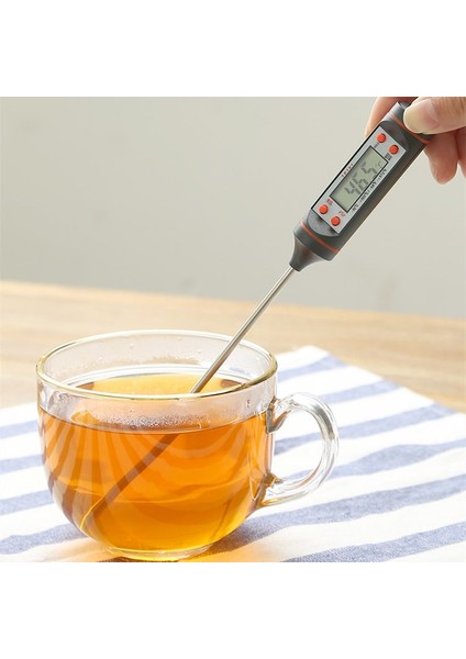 Siyah Stil Dijital Gıda Termometresi Isı Sensörü Ölçüm Ölçer Kalem Et Kek Kızartma Su Süt Yağı Sıvı Probu Mutfak Pişirme Barbekü Aracı (Yurt Dışından) indirimleri