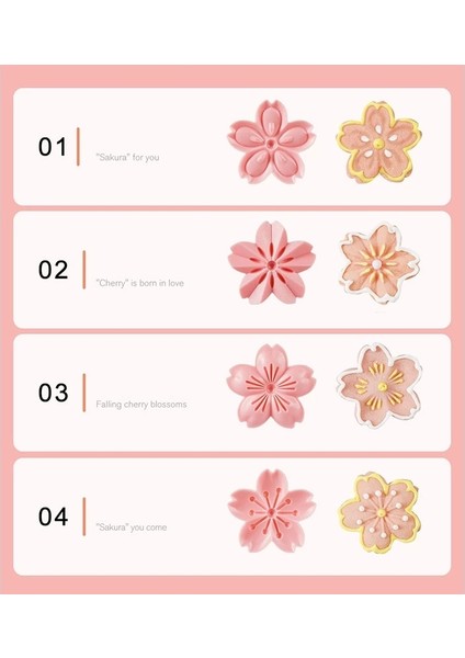 5 Adet Tarzı Et Sakura Kurabiye Kalıbı Damga Bisküvi Kalıbı Kesici Pembe Kiraz Çiçeği Kalıp Çiçek Charm Dıy Çiçek Kalıp Fondan Pişirme Araçları (Yurt Dışından) fırsatları