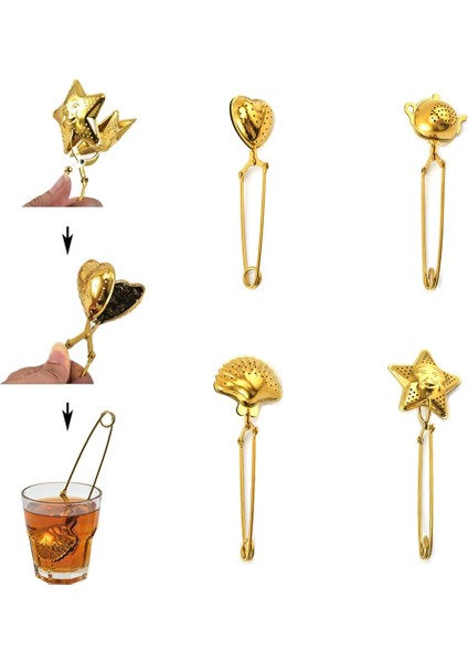 E Stili 1 Adet Çay Demlik Süzgeç Paslanmaz Çelik Çay Poşeti Kupa Demlik Aksesuar Herb Konteyner Baharat Filtresi Difüzör Örgü Kolu Çay Topu (Yurt Dışından) fırsatları