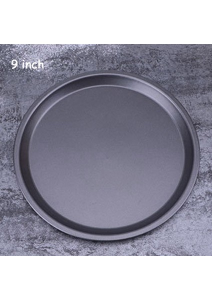 KN7534BK-14 Stili Izza Plaka Tava Yapışmaz Pizza Tabağı Karbon Çelik Pişirme Pasta Tavası Yuvarlak Dzza Pan Dıy Fırın Tepsisi Kalıbı (Yurt Dışından)