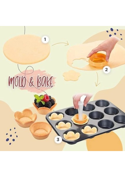 1 Adet Tarzı Pasta Hamuru Dış Müdahale Seti Dıy Cupcakes Bisküvi Kalıbı Pişirme Çörek Kalıbı Csv Olabilir (Yurt Dışından)