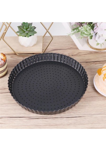 8 Inç Tarzı Delikli Inç Yapışmaz Pizza Tavası Yuvarlak Şekil Pişirme Tart Kalıbı Çıkarılabilir Alt Pasta Tepsisi Bakeware Araçları (Yurt Dışından) indirimleri