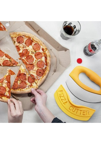 Kapaklı Pizza Kesici Tekerlek Salata Soğan Sebze Doğrayıcı Kullanımı Kolay Dayanıklı (Yurt Dışından) modelleri