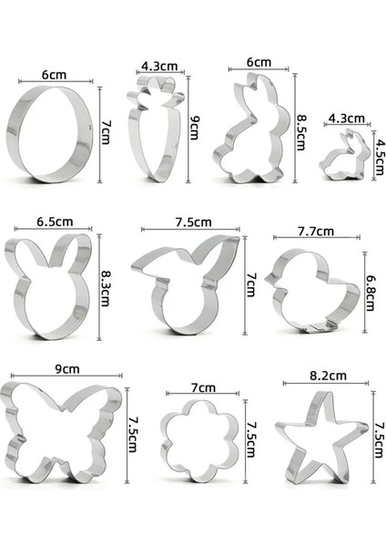 15 Balık Kuyruğu Stili Çeşit Stilleri Paslanmaz Çelik Paskalya Bisküvi Kesici Paskalya Tavşanı Yumurtaları Havuç Kurabiye Kalıbı Mutfak Çerez Kesici Pişirme Aracı (Yurt Dışından) fiyatları