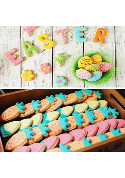 15 Balık Kuyruğu Stili Çeşit Stilleri Paslanmaz Çelik Paskalya Bisküvi Kesici Paskalya Tavşanı Yumurtaları Havuç Kurabiye Kalıbı Mutfak Çerez Kesici Pişirme Aracı (Yurt Dışından) fırsatları