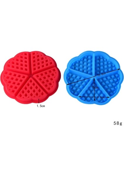 No.2 Tarzı Kalınlaşmış 5 Parça Kalp Şeklinde Silikon Waffle Kalıbı Fırın Mikrodalga Fırın Çerez Kesici Ev Kek Pişirme Kalıbı Dıy (Yurt Dışından) modelleri