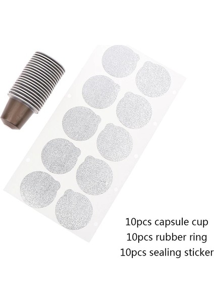 Reklam Stili Kauçuk Halkalı ve Sızdırmazlık Etiketli Nespresso Kahve Kapsül Kupası 37MM Alüminyum Folyo (Yurt Dışından)