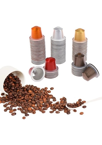Reklam Stili Kauçuk Halkalı ve Sızdırmazlık Etiketli Nespresso Kahve Kapsül Kupası 37MM Alüminyum Folyo (Yurt Dışından)