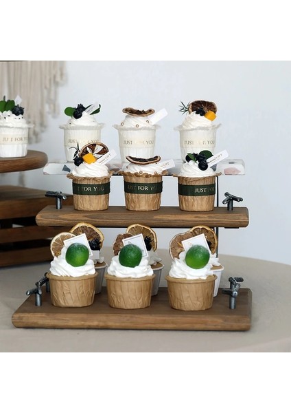 26CM Tarzı Sweetgo Ahşap Kek Standı 1 Adet Orman Tarzı Kek Tepsileri Düğün Kaynağı Bahçe Partisi Ev Dekorasyon Tatlı Masa Şeker Çubuğu (Yurt Dışından) fırsatları