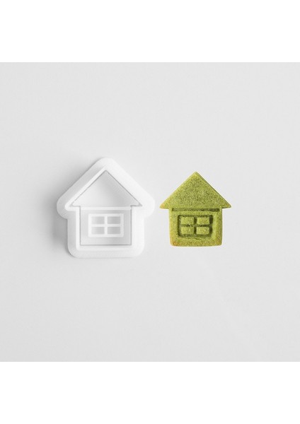 02-Ev Tarzı Mini Karikatür Ağacı Şekilli Kurabiye Kabartma Kalıbı Fondan Bisküvi Kesici Kalıp Ev Presleme Kek Dekorasyon Aracı Çerez Damgası (Yurt Dışından)