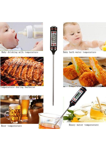 Ürün ve Paket Stili Mutfak Dijital Barbekü Gıda Termometresi Et Kek Şeker Kızartma Izgara Yemek Ev Yemek Pişirme Termometresi Ölçer Fırın Termometresi Aracı (Yurt Dışından) fiyatları