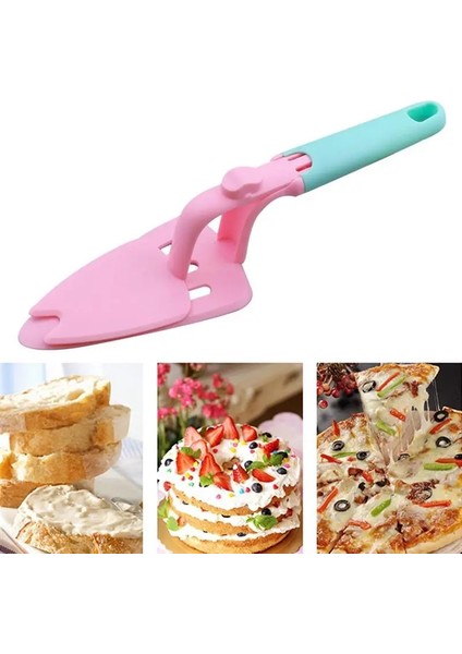 Çoklu Stil 1 Adet Kek Pizza Kürek Tereyağı Peynir Tatlı Çatal Bıçak Takımı Bakeware Kek Spatula Aracı Pişirme ve Pasta Spatulaları Basılabilir Kek Pasta Sunucusu (Yurt Dışından)