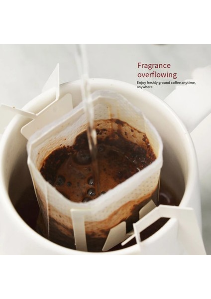 Kahve Filtresi Kağıt Torba Ev El Itti Taşınabilir Damla Kahve Tozu Asmak Kulak Tarzı Süzgeç Filtre Torbası (Yurt Dışından)