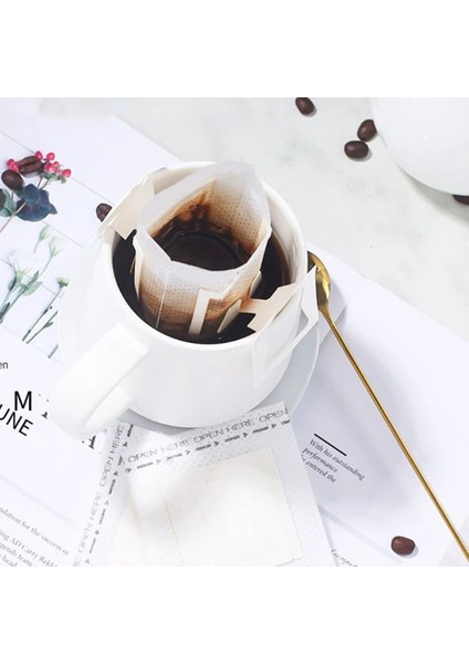 Kahve Filtresi Kağıt Torba Ev El Itti Taşınabilir Damla Kahve Tozu Asmak Kulak Tarzı Süzgeç Filtre Torbası (Yurt Dışından) fırsatları