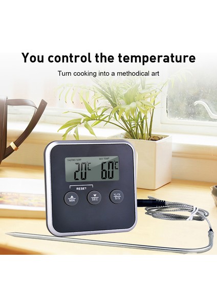 1 Adet Siyah Stil Yenı Elektronik Gıda Termometresi Dijital Termometre Et Barbekü Probu Süt Yağı Sıcaklık Sensörü Mutfak Için Pişirme Araçları (Yurt Dışından)