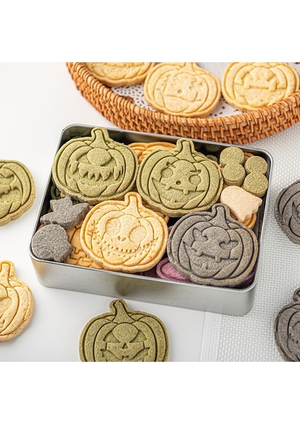 E2477-B Stili Dıy Cadılar Bayramı Kabak Kurabiye Damgası Bisküvi Kalıp 3D Kabak Kurabiye Kesiciler Mutfak Cadılar Bayramı Partisi Için Dıy Pişirme Kalıp (Yurt Dışından) fiyatları