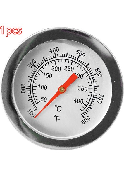 1 Adet Tarzı Paslanmaz Çelik Barbekü Barbekü Kömür Izgara Termometre Çukur Ahşap Sigara Içen Termometre Pişirme Gıda Ev Mutfak Gereçleri (Yurt Dışından)