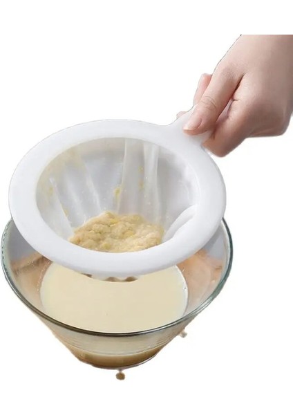 100 Örgü Stili Naylon Soya Sütü Filtresi Örgü Kaşık Ev Ultra Ince Bebek Suyu Sıkmak Ekran Ayırma Filtresi Tortu Aracı Mutfak Kevgir (Yurt Dışından)