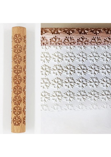 No.4 Tarzı 1 Adet Ahşap Doku Haddeleme Eramic Çömlek Sanatı Kabartmalı Çubuk Çiçek Desen Çamur Rulo Rulo Kabartmalar Kil Araçları Taş Dıy Pişirme (Yurt Dışından)