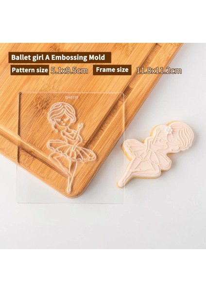 Balegirlaekabartma Stili Bale Kız Doğum Günü Kuğu Kurabiye Piston Kesiciler Fondan Kek Kalıbı Bisküvi Sugarcraft Kek Dekorasyon Araçları Kurabiye Damgası (Yurt Dışından)