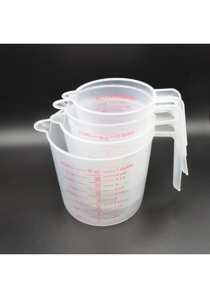 Şeffaf Stil 500ML ml Dereceli Ölçme Kabı Sıvı Kabı Epoksi Relicone Yapma Aracı Şeffaf Karıştırma Kabı Plastik Dozaj Kabı (Yurt Dışından) fırsatları