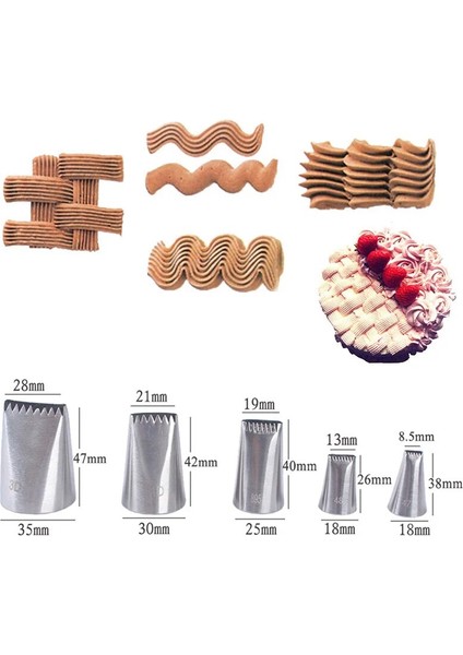 5 Adet Set2 Tarzı Pcset Krizantem Nozul Buzlanma G Pasta Nozulları Mutfak Gadget Pişirme Aksesuarları Pasta Dekorasyon Araçları Yapma (Yurt Dışından)