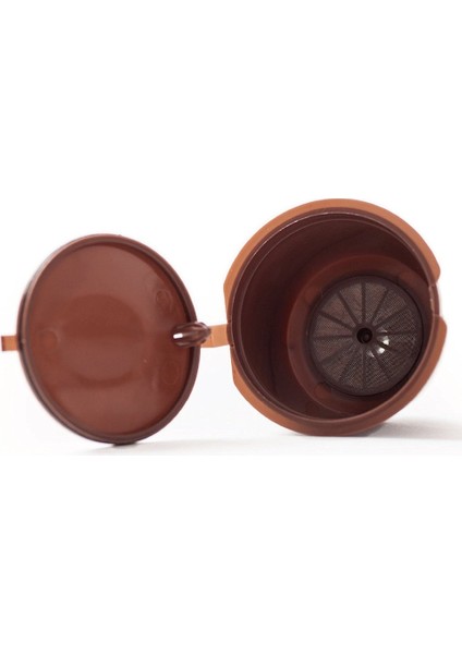 Beyaz Stil Yeniden Kullanılabilir Kahve Kapsül Filtre Fincan Nescafe Dolce Gusto Için Doldurulabilir Kapaklar Kaşık Fırça Filtre Sepetleri Pod Yumuşak Tat Tatlı (Yurt Dışından) fırsatları