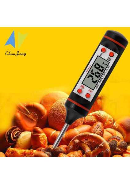 TP101 Stili Yeni Mutfak Dijital Pişirme Termometresi Gıda Et Anında Okuma Termometresi Araçları Barbekü Izgara Gıda -50 T Derecesi (Yurt Dışından) modelleri