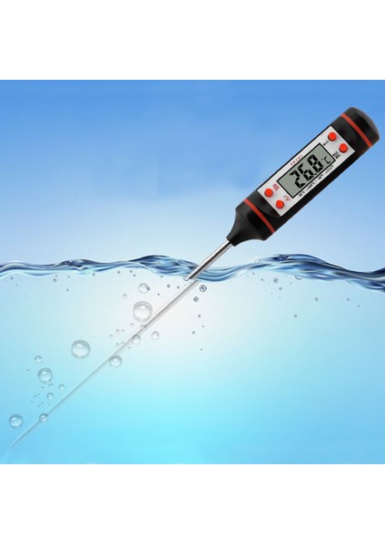 TP101 Stili Yeni Mutfak Dijital Pişirme Termometresi Gıda Et Anında Okuma Termometresi Araçları Barbekü Izgara Gıda -50 T Derecesi (Yurt Dışından) fırsatları
