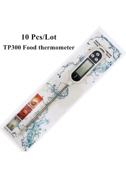 Lot TP300 Gıda Termometresi Mutfak Termometresi Gıda Probu Barbekü Fırın Termometre Et Su Süt Pişirme Için Mutfak Aletleri (Yurt Dışından)