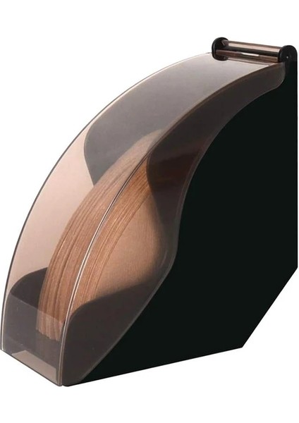 Siyah Stil Akrilik Kapaklı Büyük Kahve Filtre Kağıdı Tutacağı - Kahve Filtreleri Dispenser Raf Raf Depolama, Barista Kahve Aletleri (Yurt Dışından) indirimleri