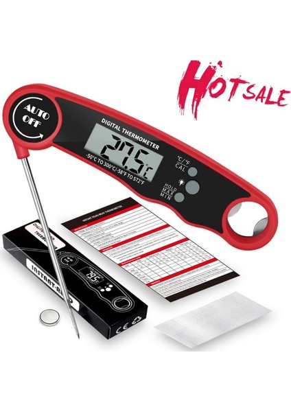 Siyah Stil Anında Okuma Et Termometresi Açık Havada Pişirme Barbekü ve Mutfak Için En Iyi Su Geçirmez Ultra Hızlı Dijital Gıda Su Süt Termometresi (Yurt Dışından) modelleri